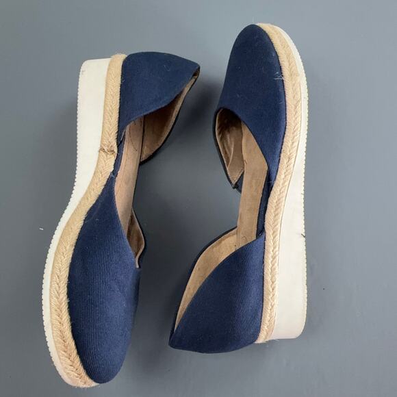 LifeStride Cassidy Navy Espadrille Flats | Size 9.5 | Soft System Comfort - Picture 4 of 10